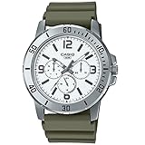 Casio General MTP-VD300-3B Grün Resin Band Männer, Grün, Gurt