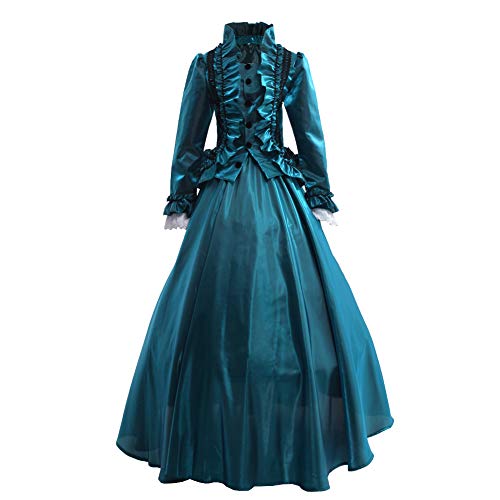 Robe victorienne femme avec jupon : vêtements de carnaval et style médiéval chic