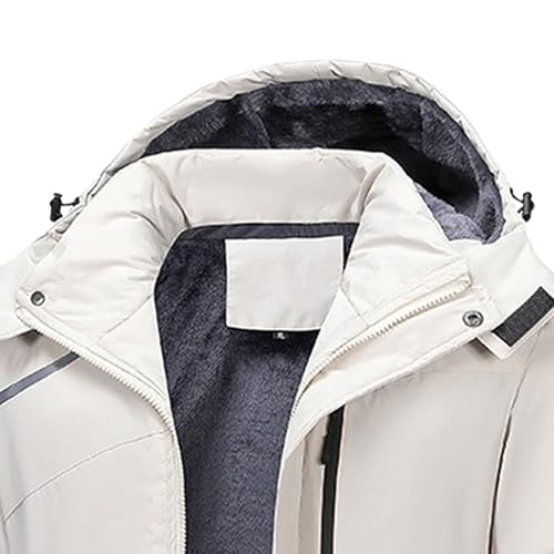 Chaqueta de esquí de montaña para hombre impermeable con forro polar 6
