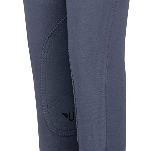 TuffRider Children's Starter Lowrise Pull-On Jods with Free Assorted Striped Socks - Denim, Size 124