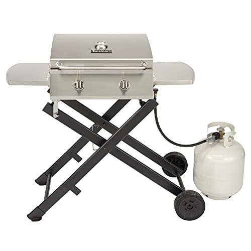 Cuisinart Cgg-340 Chef's Style Roll-Away Portable Gas Grill With Side Tables, 275 Sq. Inches Cooking Space, Perfect Outdoor Grill For Camping And Tailgating #TOP3