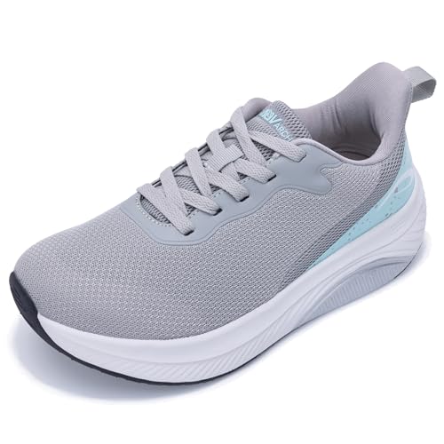 Image of Wide Toe Box Shoes Women Arch Support Walking Shoes for Plantar Fasciitis Wide Width Orthotic Tennis Sneakers