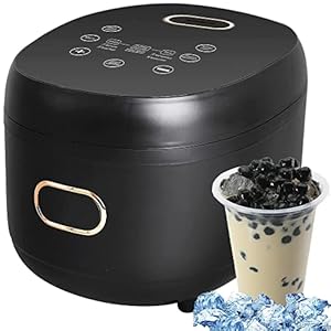 Boba Cooker Volautomatische 900W Commerciële Pearl Tapioca Cooker Pot met Smart Panel, 5L Kokende Parels Maker Voor Melk…
