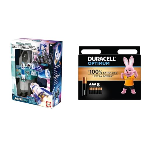Ya en mundofriki.es: Educa - Misión a la Luna - Cohete Espacial, Construye y Juega; Cohete con Humo Efecto Humo y vehículo Lunar con Detector de Metales Real; Luces y Sonido; A Partir de 6 Años (41350) + Duracell Optimum