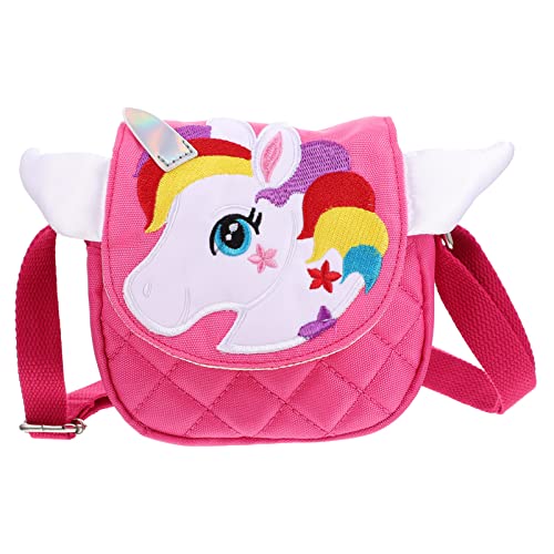 TENDYCOCO Cartoon Einhorn Umhängetasche Für Kleinkinder 8.66X5.31X2.36 Zoll Kleine Crossbody Tasche Mit Niedlichem Einhorn Design Für Alltag Freizeit Party Mädchen