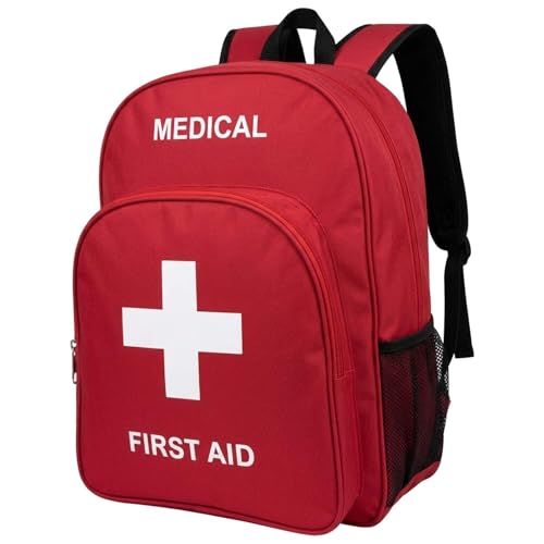 NOVO Empty Red First Aid Backpack