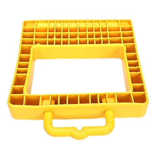 Homeon Wheels Pallet Truck Chock Heavy Duty Pallet Jack Stopper 14.2\" Length x 11.6\" Width x 2\" Height Yellow (1 Pack) One T Level