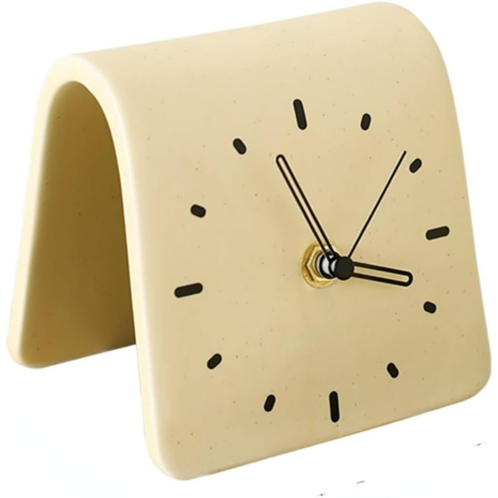 Aundhegrtt Living Room Decorative Clock, Desktop Clock, Simple Desktop Ornament, Dormitory Bedroom Bedside Clock, 1PC B