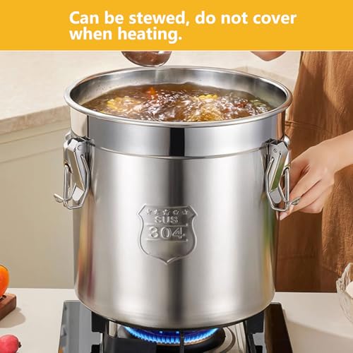 Lattine ermetiche in acciaio inox 304, resistenti e contenitori per alimenti per riso, farina e cereali, con coperchi ermetici, ideali per l'organizzazione della cucina