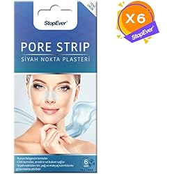 Stopever Pore Strip Siyah Nokta Burun Plasteri (6'Lı)