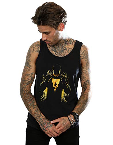Image of DC Comics Men's Shazam Lightning Silhouette Vest Black XX-Large
