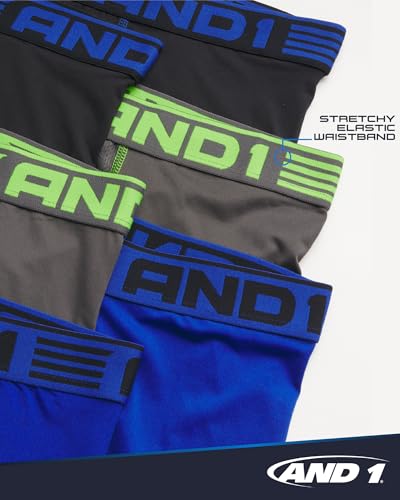 AND1 Mens Boxer Briefs - 6 Pack Platinum Performance Long Leg Boxer Brief - Breathable Compression Boxers for Men (S-3XL)3