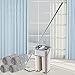 Homefami Flat Mop Bucket System Hand Free Dry Wet Self Wringing Floor Cleaning Kit Home Cleaning Tools for Hardwood Laminate or Tile. (Khaki)
