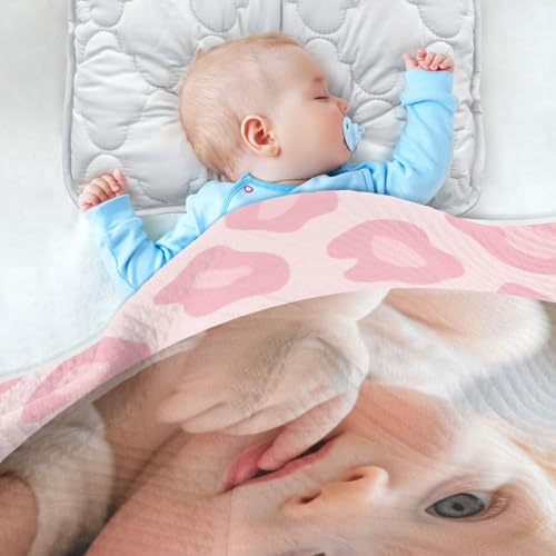 Custom Pink Leopard Baby Photo seat Blankets Breathable para personalizar Name Name Blankets for Nursery Stroller Crib 30x40in cobija para4