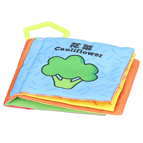 Preisvergleich Produktbild Gaeirt Kleinkinder-Frühlernbuch, taktil und sensorisch waschbar, reißfester Stoff Babyweiches Buch zum Lesen vor dem Schlafengehen(Verbesserte 6-teilige Geschenkbox)