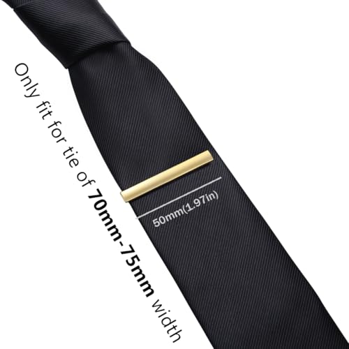 Image of HONEY BEAR 5cm /5.4cm /6cm Mens Tie Clip Bar for Normal Size Steel Business Wedding Gift 1.97 inch /2.12 inch /2.36 inch