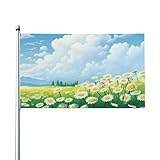 Motif de tournesols sur le thème du jardin - Excellente décoration pour les amateurs de peinture à l'huile ou d'autres événements sportifs, défilés, fêtes, élections, bars à thème, rues et plus encore.