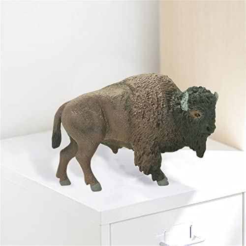 Rosixehird -Ochsen-Spielzeug - Realistisches Ochsen-Bison-Modell | Simulations-Ochsen-Modell-Spielzeug, süßes Ochsen-Modell für Kinder, Jungen und Mädchen, Geburtstagsgeschenke