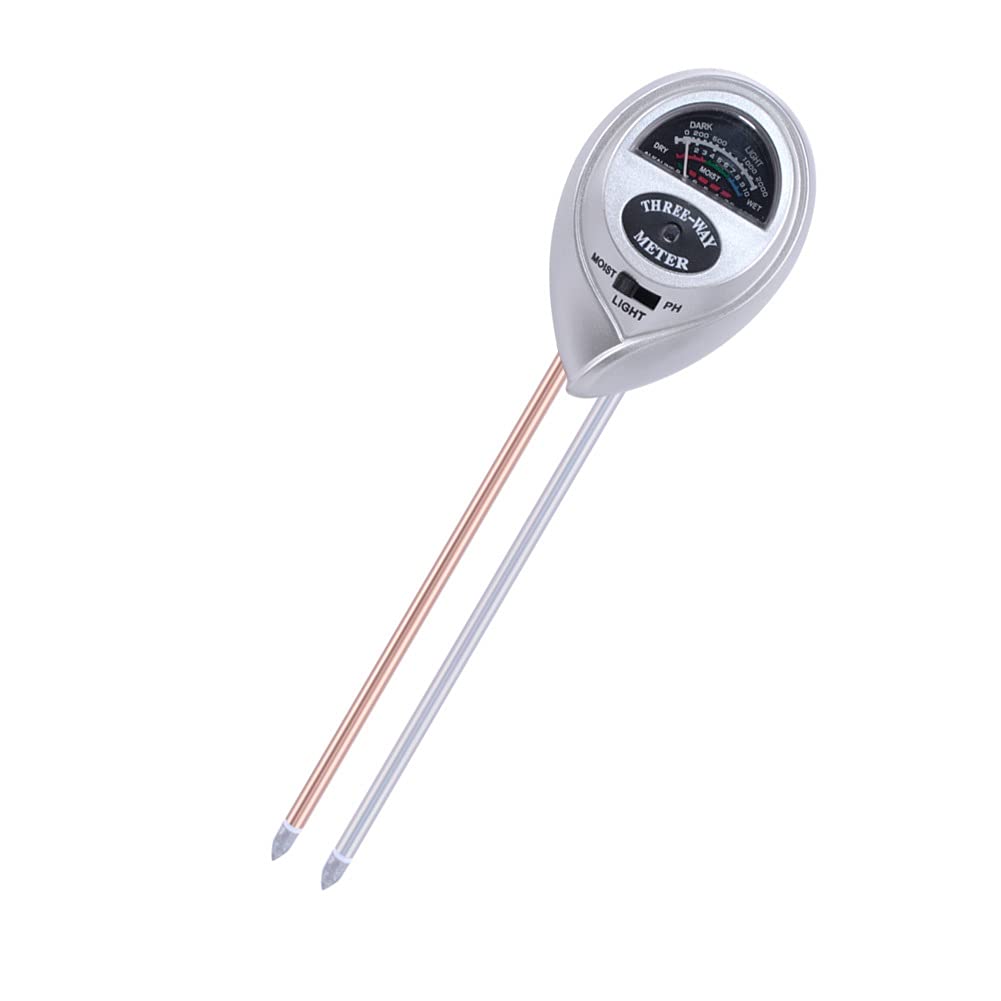 LNHHG 3 In 1 Soil PH Water Moisture Meter Acidity Humidity Sunlight Garden Plants Flowers Moist Tester Instrument Tool