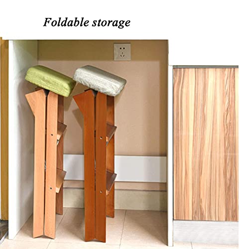 Tabouret à 2 marches pliant et multifonction en bois - 5