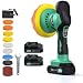 ETOOLAB Poliermaschine Auto Akku, Poliermaschine Auto Set 22 pcs, Exzenter poliermaschinen mit 2*2.0Ah 21V Batterie, 8 variable Geschwindigkeit, für die Autodetailing, Scheinwerfer Aufbereitung Set