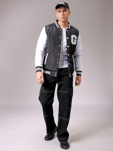Image of he Indian Garage Co Men Black Slim Fit