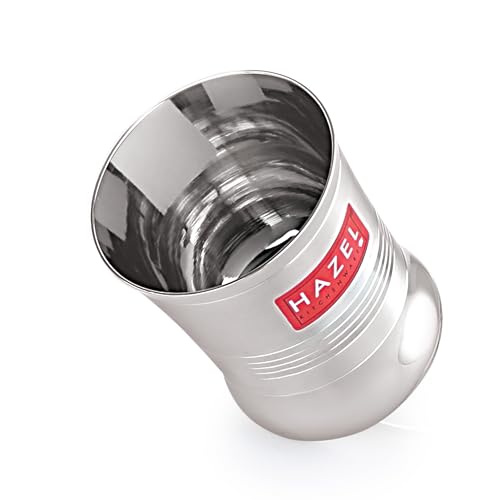 Image of HAZEL Stainless Steel Toddler Glass Set of 2 - 200ml | Unbreakable Cups for Water, Juice & Milkshake