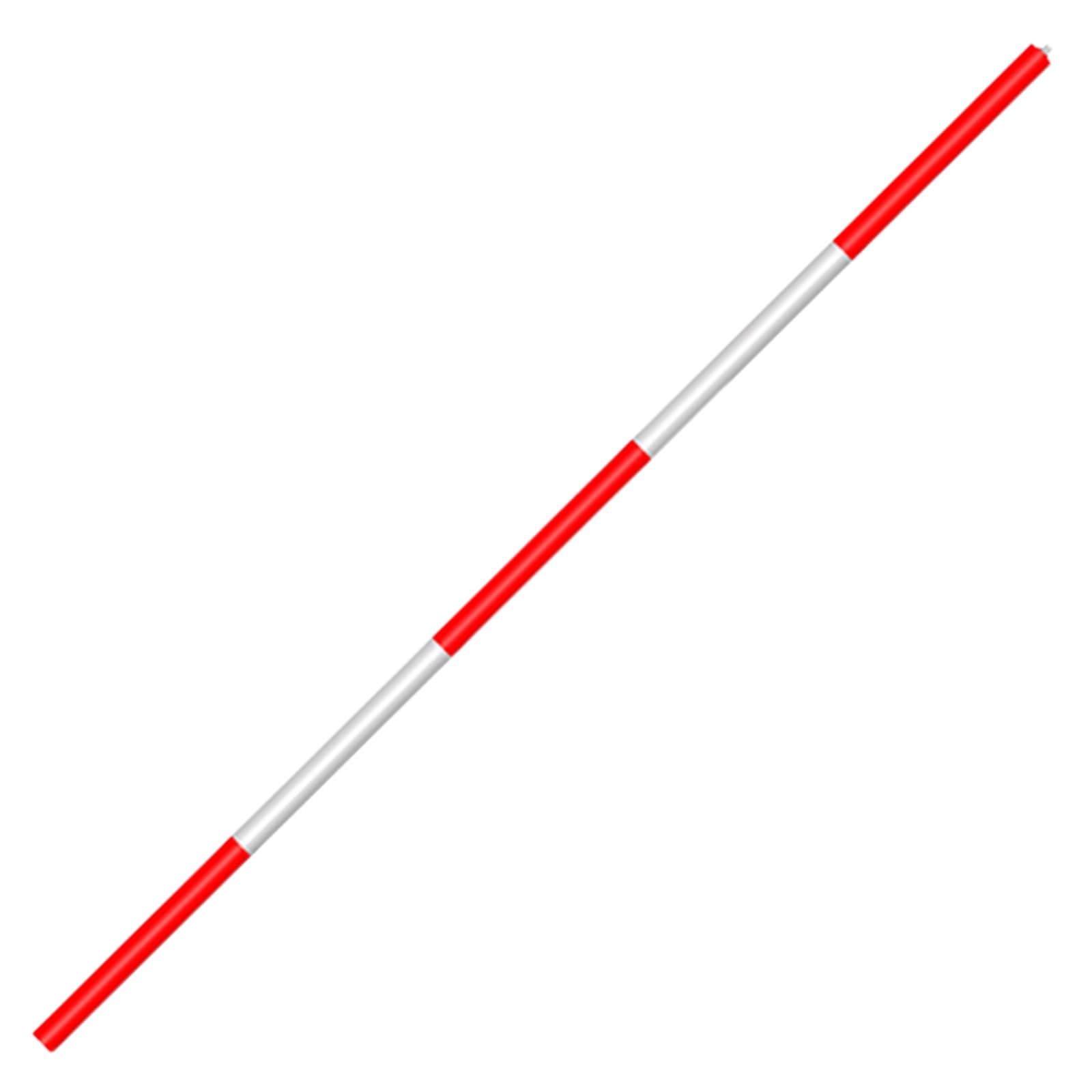 AMZBNEIDI Duty Alummsurvey Pole, Aluminum Survey Pole Telescopic Detachable Red White 1-5m(Middle section 1 section-1m)