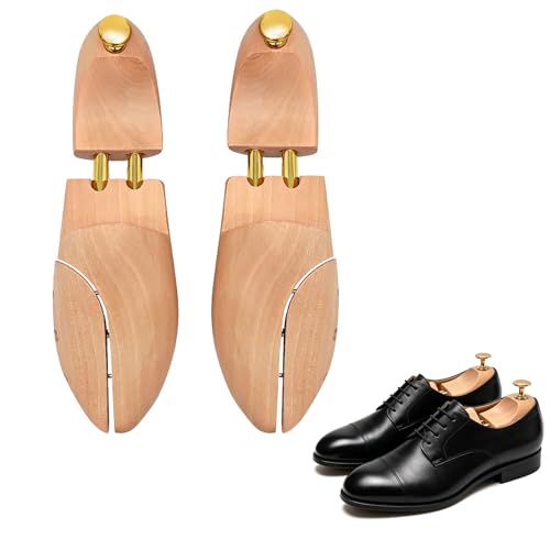 Aiseeok Embauchoirs Chaussures Homme Femme Bois Cèdre Réglable, Maintien Forme Chaussures, Ajustement Facile Ventilation, Prolongent la durée de vie, Embauchoirs Bois Haute Qualité, 1 Paire, 41-42