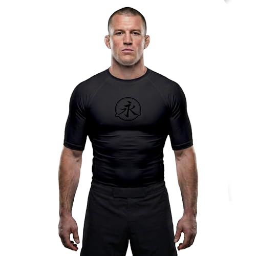 Keiko, Rashguard Grade Manga Curta, Unissex, Preto, G