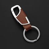 Men Luxury Leather Keychain Clasp Creative DIY Keyring Simple Practical Car Key Holder Buckle