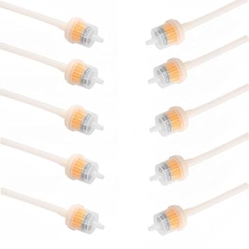 Microdermabrasion Skin Care Beauty Machine Gas Filters Silicone Pipe Clear Tubes or Line Hose 10 Pcs with 8cm Silicone Tube with 6mm Pipe Filter Element for Beauty Tool & Facial Exfoliator Device
