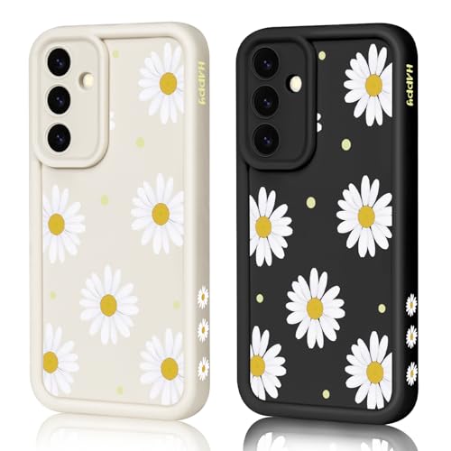 Coque Samsung S26 en TPU souple lot de 2 protection fine antichoc motif fleurs