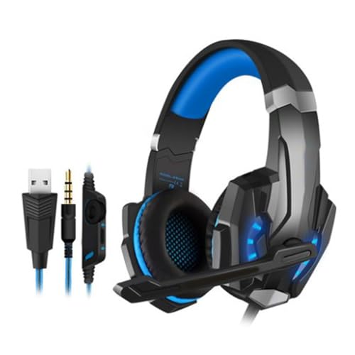 MHADBKH G9000 Over Ear Gaming Headsets Flexibele Microfoon LED Licht En Bass Surround Sound Noise Cancelling Mic Hoofdtelefoon LED Licht Hoofdtelefoon