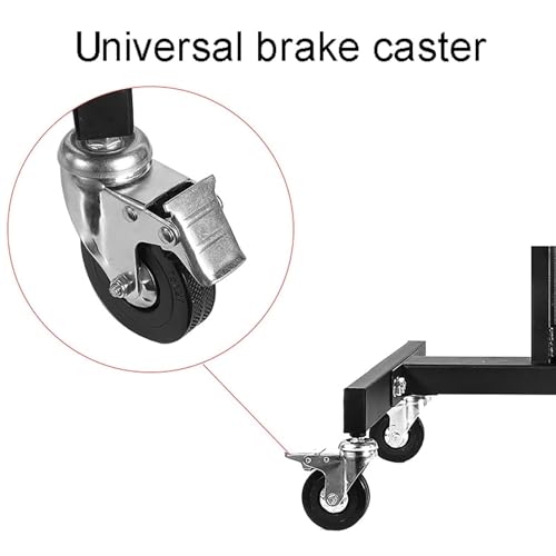 Soporte universal móvil para TV ajustable en altura miniatura 6