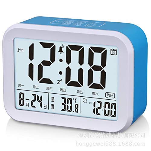 Reloj despertador que habla con sistema de audio integrado y botones de control 2