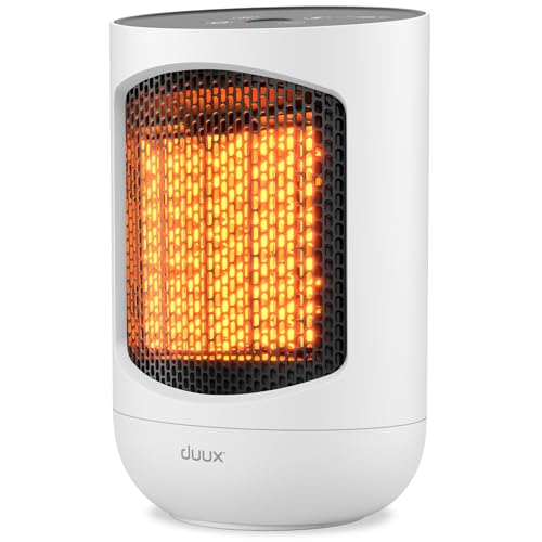 Duux Zone Chauffage d'appoint Céramique - Radiateur électrique 1500 Watt - Radiateur soufflant...