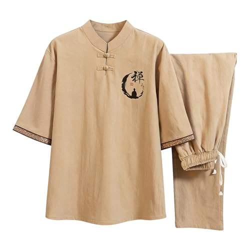 Costume de Tai Chi respirant vêtement de sport ample Wing Chun homme