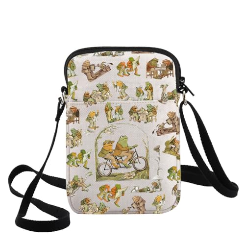 G2TUP Funny Frog Crossbody Bag Cartoon Movie Lover Gift Toad Character Shoulder Bag Frogs Movie Merchandise