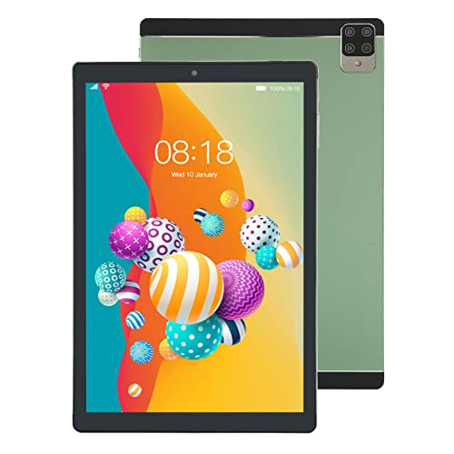Tabletas, Personal Computer ASHATA Tableta Android de 10,1 Pulgadas, Tableta Táctil HD 1080P, 6GB 128GB ROM, Cámara de 2MP 5MP, CPU de 10 Núcleos, Tableta de Llamadas de Red 5G WIF para...