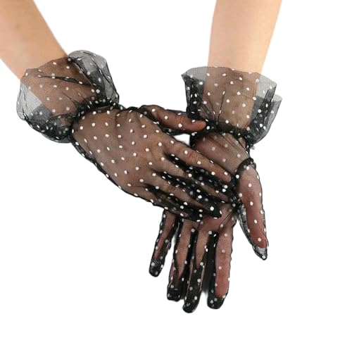 Gants longs en maille imprimée cadeau chic pour robe de soirée de demoiselle d'honneur