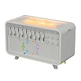 [TECNOLOGÍA AVANZADA DE HUMIDIFICACIÓN]: Contra el aire seco y sus efectos negativos con el eficiente sistema de humidificación. El humidificador difusor de aroma de aire libera una fina niebla que ayuda a aliviar la piel seca, la congestión y las gargantas ásperas. Funciona silenciosamente, no molestará tu sueño o concentración mientras mantiene niveles óptimos de humedad en habitaciones de hasta 20 metros cuadrados. Disfruta de una mejor calidad del aire y una mejor respiración durante toda la noche.