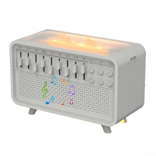 Difusor de máquina de ruido blanco, máquina blanca de sonido Easysleep, humidificador difusor de máquina de sonido 3 en 1 con 8 modos