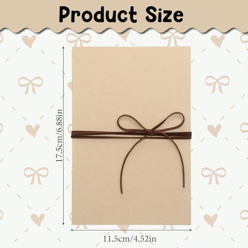 Mini álbum de recortes 4,5 x 7 pulgadas, con tapa dura marrón y páginas interiores marrones, diseño acordeón, para manualidades y memoria personal miniatura 2