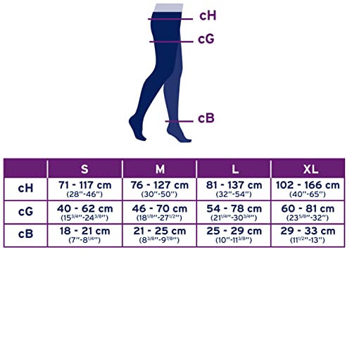 image for JOBST UltraSheer 20-30mmHg Compression Stockings Waist High, Closed To