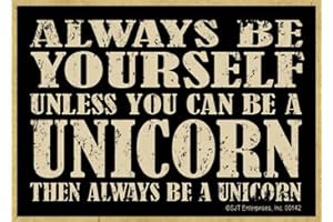 Always Be a Unicorn Magnets - Wooden Fridge Magnet - Funny Kitchen...