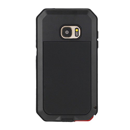 Galaxy S7 Case,Mangix 3C-Aone Gorilla Glass Luxury Aluminum Alloy Protective Metal Extreme Shockproof Military Bumper Finger Scanner Cover Shell Case Skin Protector For Samsung Galaxy S7 (Black) #TOP1