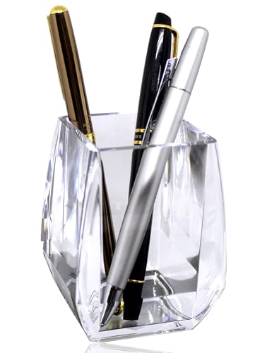 GemRich ペン立て ペンスタンド 卓上収納 デスク 収納 ペン入れ 鉛筆たて おしゃれ アクリル