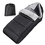 CONCEPTION PRATIQUE: Cette Chanceliere Bebe Poussette a des pastilles antidérapantes pour éviter qu'elle glisse sur la poussette. Livrée avec sac de rangement, ce qui en fait le cadeau parfait pour les amis ayant des enfants