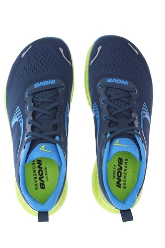 inov-8 Men's RoadFly Sneaker, Navy/Blue/Lime, 83